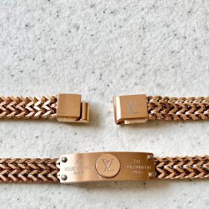 دستبند استیل مردانه مدل لویی ویتون